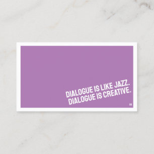 Tarjeta de visita Minimalista TEATRO