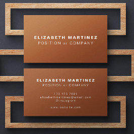Tarjeta De Visita Minimalista Terracota Personalizado profesional mo