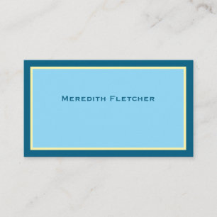 Tarjeta de visita minimalista y chic