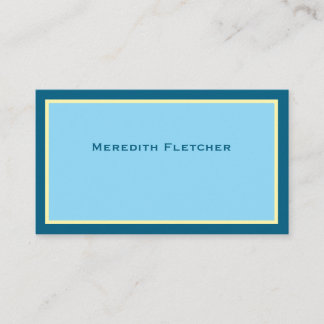 Tarjeta de visita minimalista y chic