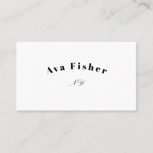 Tarjeta De Visita Minimalistic profesional elegante Rétro