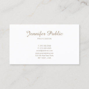 Tarjeta De Visita Minimalistic profesional elegante Smart moderno