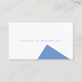Tarjeta De Visita Mínimo ángulo del Museo frente y respaldo sólido
