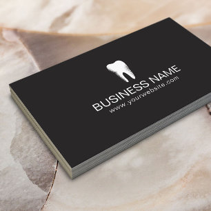 Tarjeta De Visita Mínimo cuidado dental dentario simple para dentist