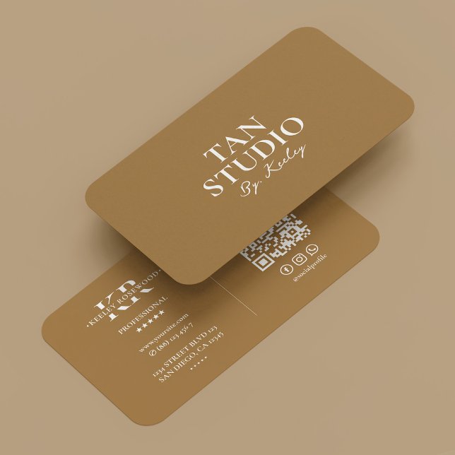 Tarjeta De Visita Mínimo Espray Tan Artista Golden Tanning Specialis (Minimal Spray Tan Artist Golden Tanning Specialist Business Card
)