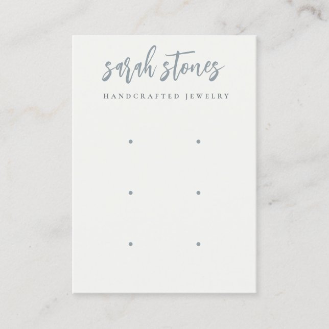 Tarjeta De Visita Mínimo Guión Negro Gris Blanco 3 Pantalla de rotac (Anverso)
