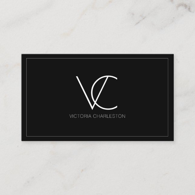 Tarjeta De Visita Mínimo moderno (Anverso)