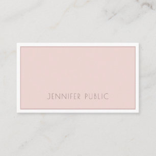 Tarjeta De Visita Mínimo Moderno Elegante Tendencia Simple Parte Sup