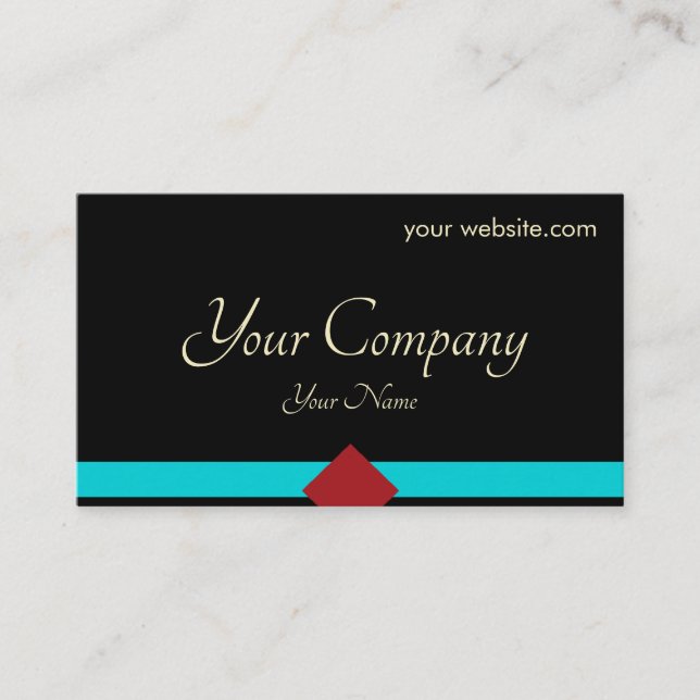 Tarjeta De Visita Mínimo negro (Anverso)