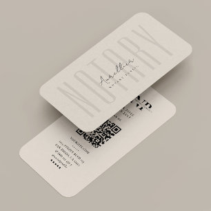 Tarjeta De Visita Mínimo notario móvil del préstamo público de firma