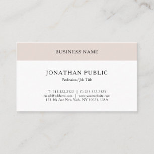 Tarjeta De Visita Mínimo Profesional Elegante Aspecto Clásico