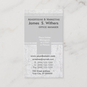 Tarjeta De Visita Mínimo simple moderno del vintage del tenedor de