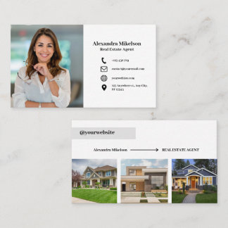 Tarjeta De Visita Mínimo y Profesional Empleado 4 Fotos