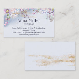 Tarjeta De Visita Ministerio de Asesoramiento Floral de Springtime S
