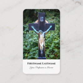 Tarjeta De Visita Ministro morticista sanador espiritual cruz sagrad