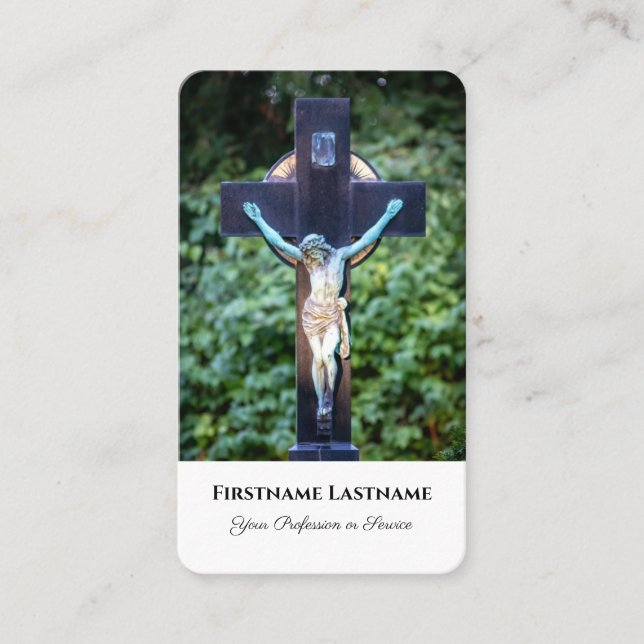 Tarjeta De Visita Ministro morticista sanador espiritual cruz sagrad (Anverso)