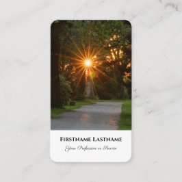 Tarjeta De Visita Ministro morticista sanador espiritual resplandor