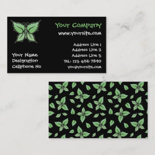 Tarjeta De Visita Mint Butterfly