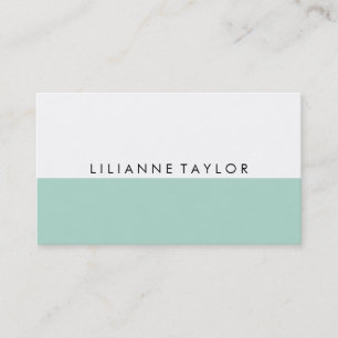 Tarjeta De Visita Mint Green