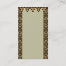 Tarjeta De Visita Mint Green marroquí y Tan