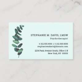 Tarjeta de visita Mint Greenery