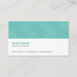 Tarjeta De Visita Mint minimalist modern simple feminine chic card