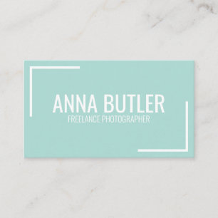 Tarjeta De Visita Mint Modern Simple Profesional Minimalista