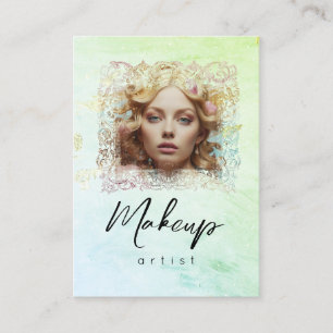 Tarjeta De Visita *~* Mint Yellow QR Mujeres Giram Glam