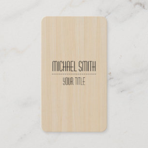 Tarjeta De Visita Mirada de madera profesional #8 del grano