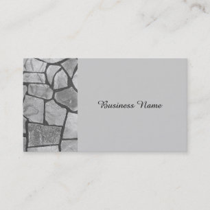 Tarjeta De Visita Mirada de pavimentación de piedra gris decorativa