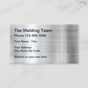 Tarjeta De Visita Mirada del metal de soldadura de la construcción