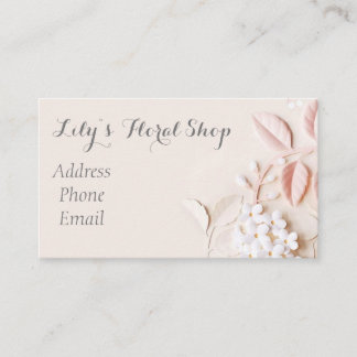 Tarjeta De Visita Mirada hermosa 3D floral