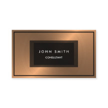 Mirada metálica de cobre cepillada, bilateral