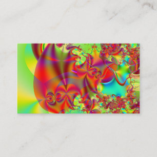 Tarjeta De Visita Mirador II · Arte del fractal · Rojo y verde