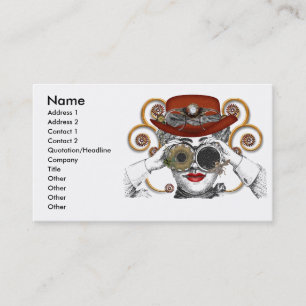 Tarjeta De Visita mirando steampunked tipo steampunk