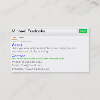 Tarjeta De Visita ¡Míreme para arriba!