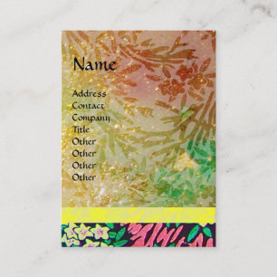 Tarjeta De Visita MÍRTILES MÁGICOS / Reflexiones de oro espumoso