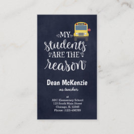 Tarjeta De Visita Mis estudiantes son la razón