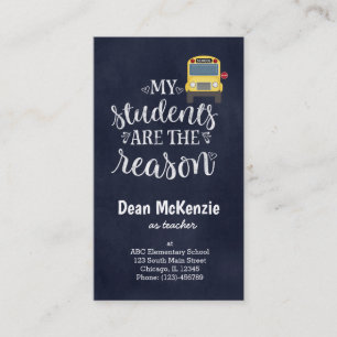 Tarjeta De Visita Mis estudiantes son la razón