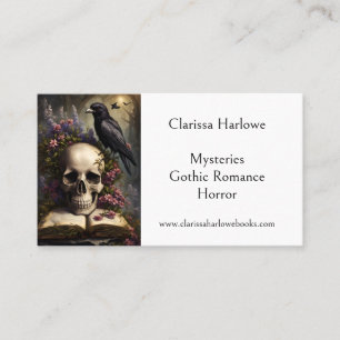 Tarjeta De Visita Misterio Horror Escritor Gótico