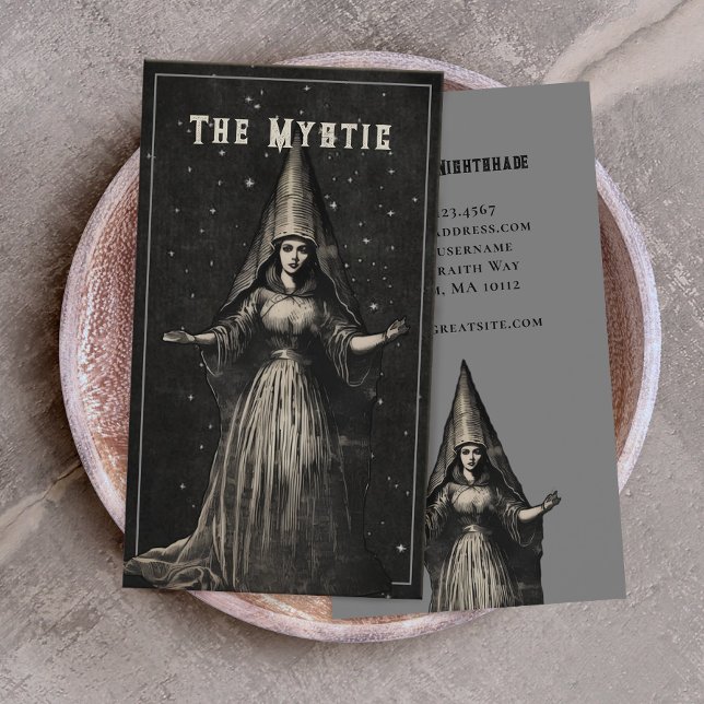 Tarjeta de visita mística o para brujas (Subido por el creador)
