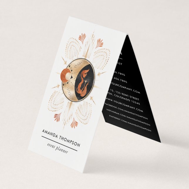 Tarjeta De Visita Místico Cósmico (Anverso)