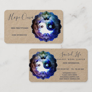 Tarjeta De Visita Místico Yin Yang, Espiritual Holístico