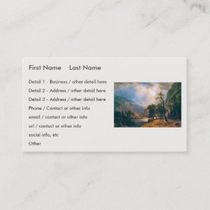 Tarjeta De Visita Mitad Dome Yosemite Valley de Albert Bierstadt, 18