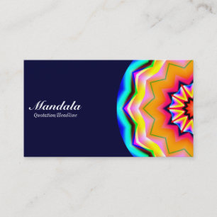 Tarjeta De Visita Mitad Mandala 01 - Marina Oscura
