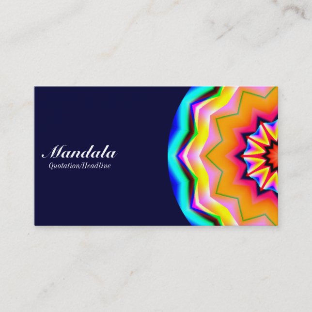 Tarjeta De Visita Mitad Mandala 01 - Marina Oscura (Anverso)