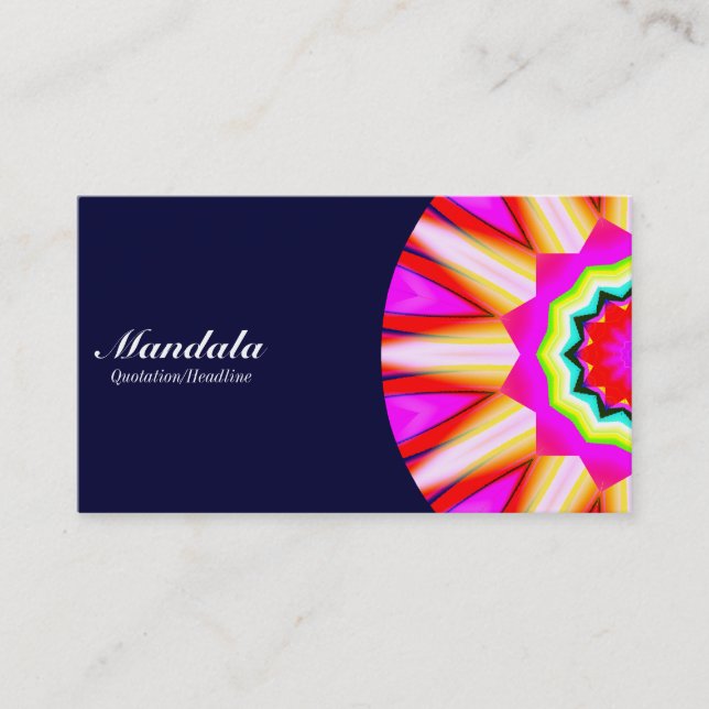 Tarjeta De Visita Mitad Mandala 05 - Marina Oscura (Anverso)