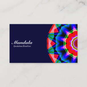 Tarjeta De Visita Mitad Mandala 06 - Marina Oscura