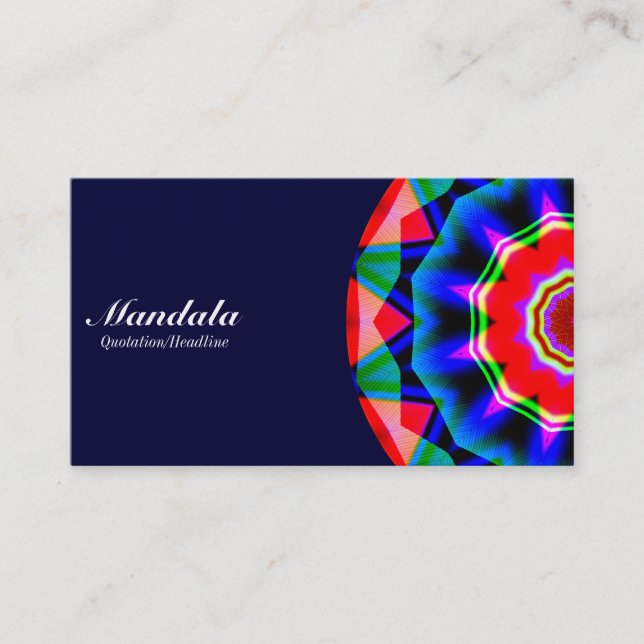 Tarjeta De Visita Mitad Mandala 06 - Marina Oscura (Anverso)