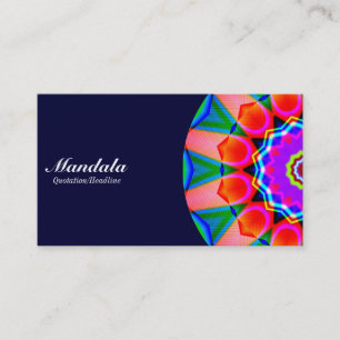 Tarjeta De Visita Mitad Mandala 07 - Marina Oscura